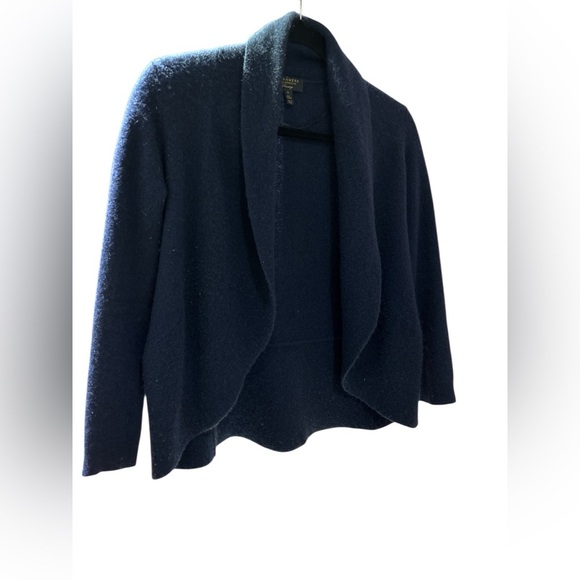 Charter Club Navy Cashmere Cardigan - Picture 4 of 4